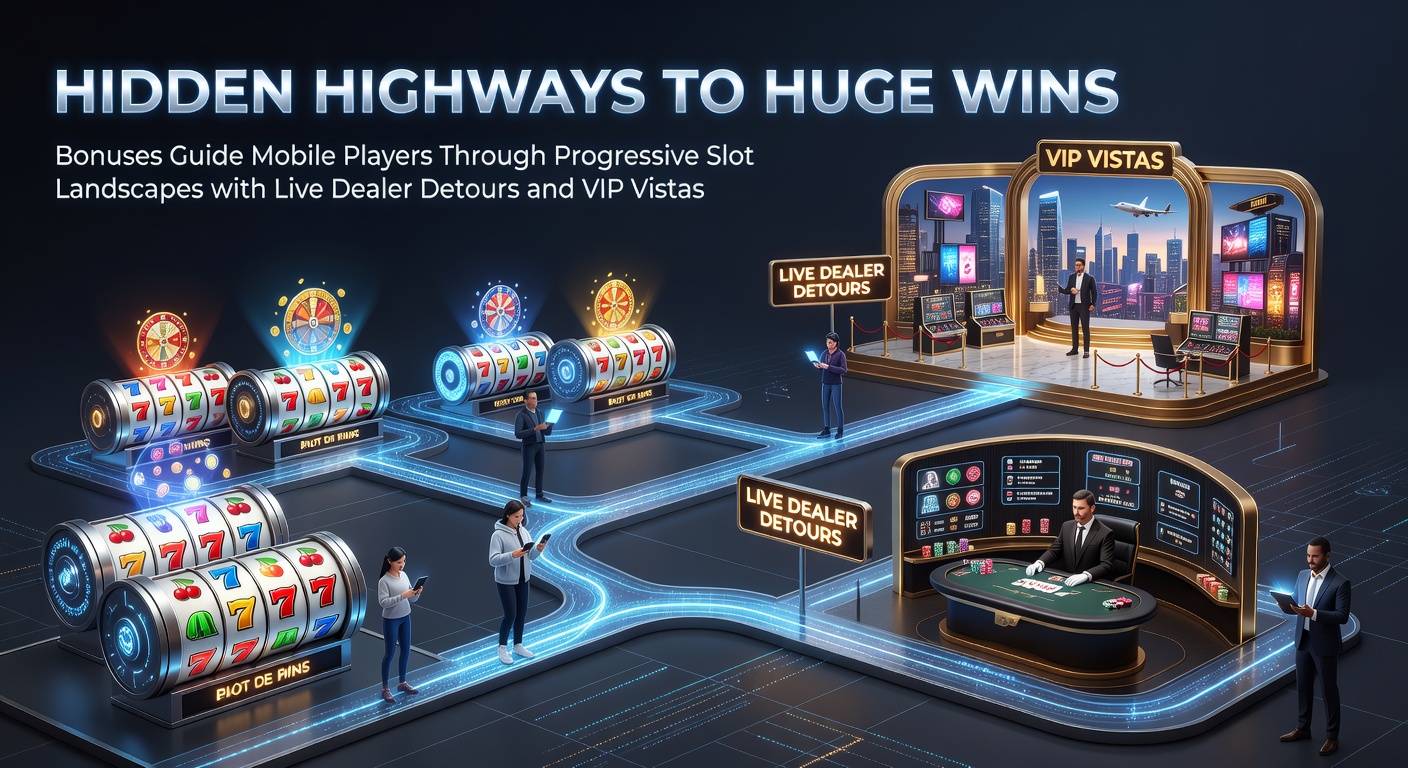 Mobile screen displaying a progressive slot jackpot climbing with bonus overlays and live dealer icons in the background