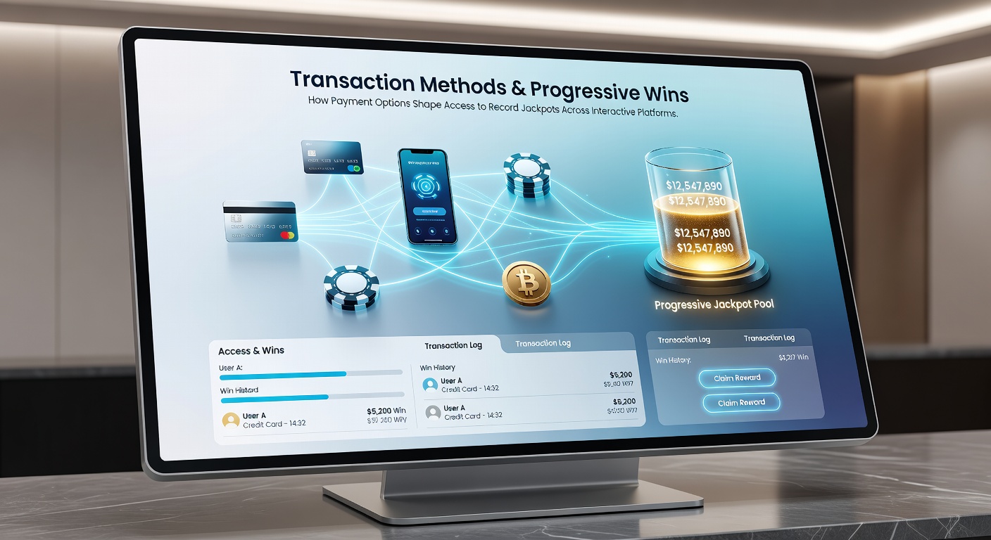 Diagram showing transaction flow from player accounts through payment processors to progressive jackpot meters