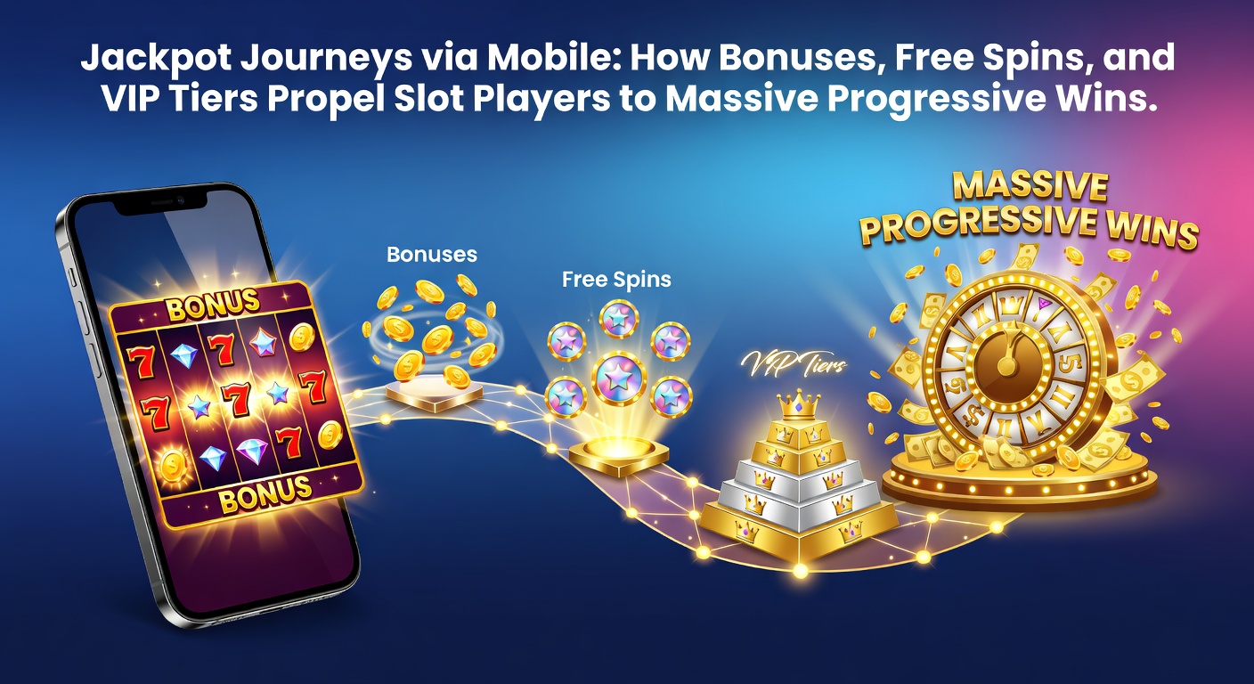 A vibrant mobile screen displaying a progressive slot jackpot ticking upward amid colorful reels and bonus icons, capturing the thrill of on-the-go wins