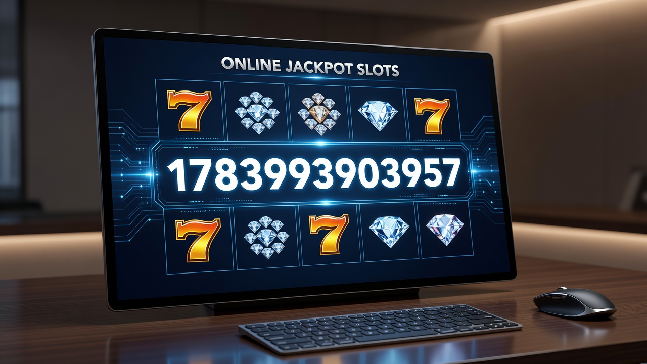 Mobile device displaying online jackpot slot with live meter updates