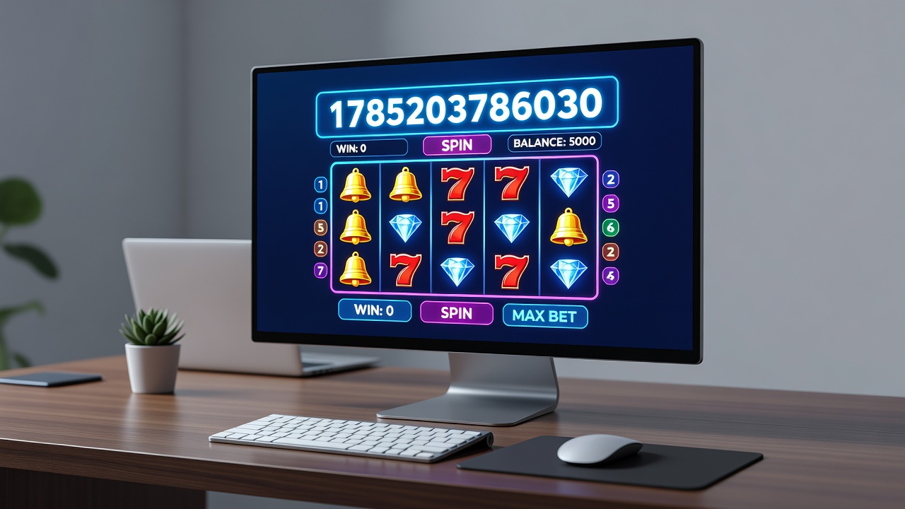 Mobile screen displaying online jackpot slot with accumulating prize and bonus round indicators