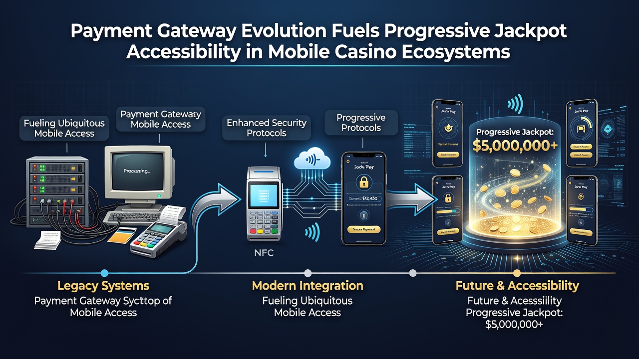 Mobile payment integration enhancing progressive jackpot accessibility