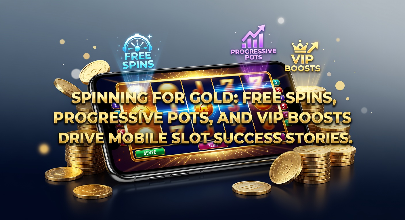 Vibrant mobile slot screen showing cascading free spins and a rising progressive jackpot meter, with golden coins spilling across the display