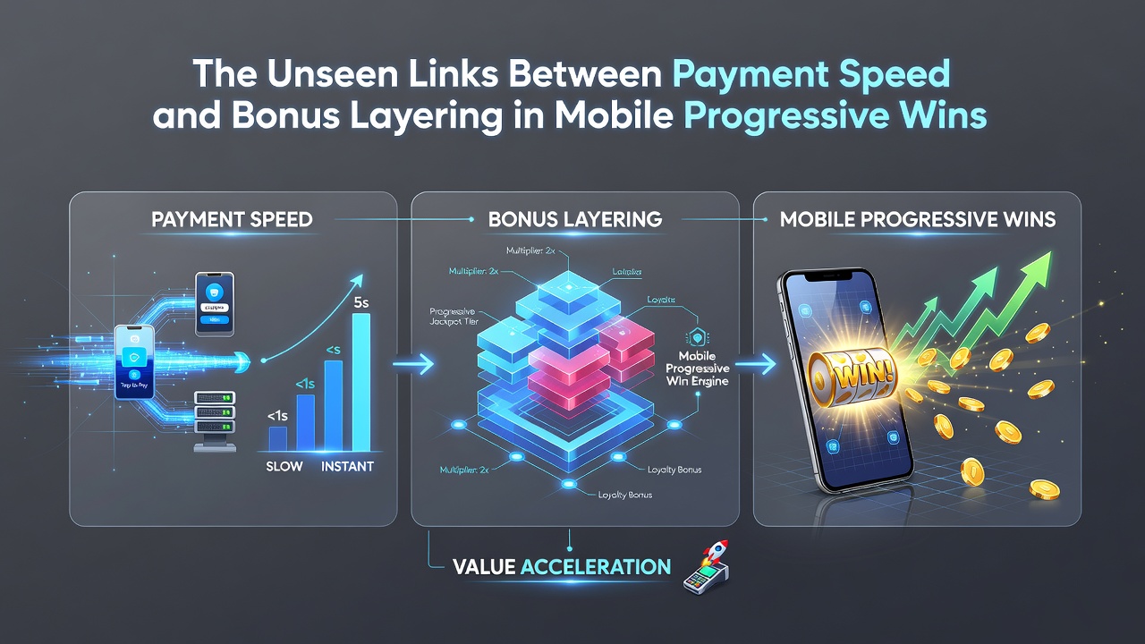 Close-up of mobile progressive jackpot meter rising as bonus layers stack during a fast payout confirmation